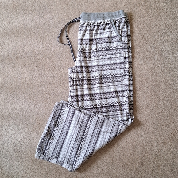 ❤️ Nautica Fleece Pajama Bottoms Womens XL  Grey Cozy Soft | Bottoms Only | NWOT - Picture 3 of 8